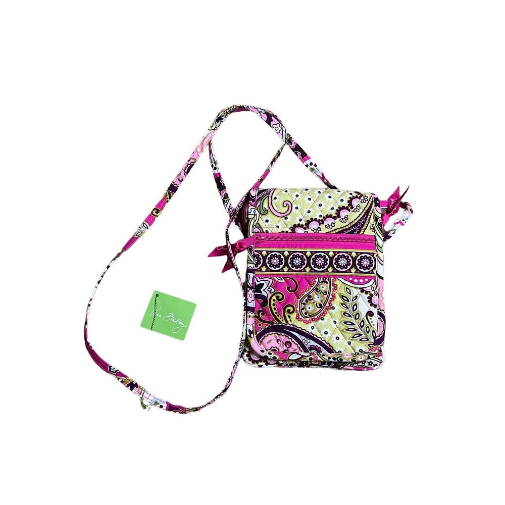 Vera Bradley VERY BERRY PAISLEY Mini Hipster Purse Bag Crossbody Retired NEW
